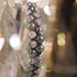 Silber Chrom x Weiß | Glitzerglas Doppelarmband
